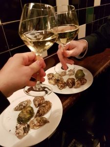Cheers to oysters